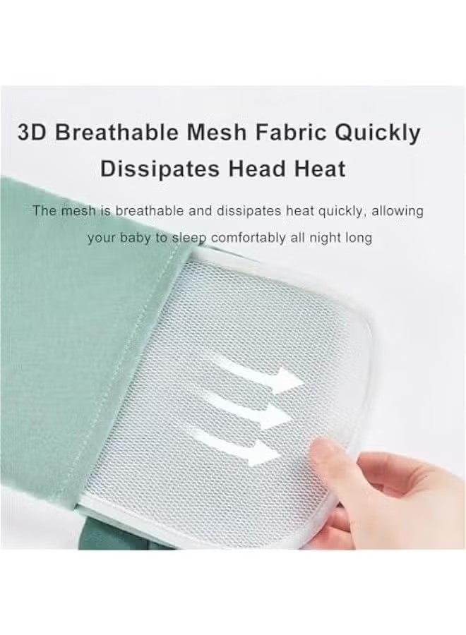 بيوينتي وسادة تشكيل رأس الرضيع، وسادة حديثي الولادة لمنع تسطح الرأس، وسادة نوم للأطفال، وسائد نوم مخصصة للأعمار من 0-3 سنوات (تصميم ديناصور) - Image 5